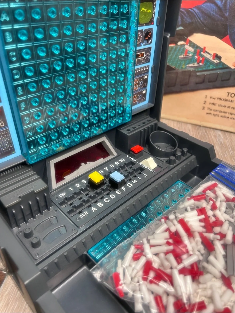 Vintage Electronic Battleship Game Milton Bradley Retro Complete Working Set